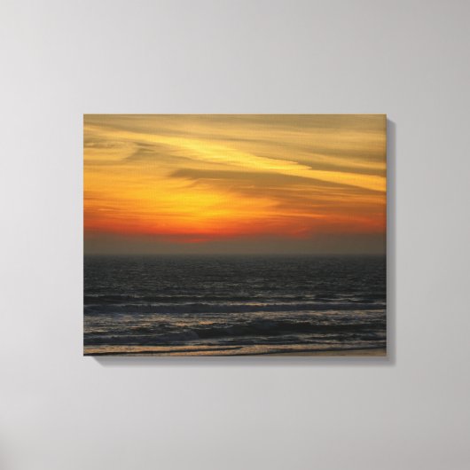 strand Sunset Canvas Afdruk (Voorkant)
