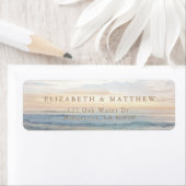 Strand Sunset Seaside / Oceanside bruiloft Etiket (Insitu)