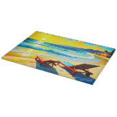 Strand Sunset Serenity snijplank (Hoek)