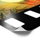 strand - surf costa rica foto afdruk (Hoek)