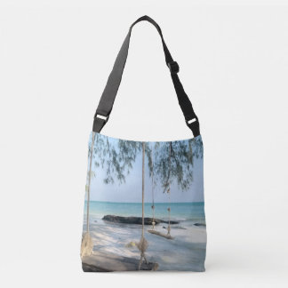 "Strand Swing Tropisch Oceaan Scène Schoudertas" Crossbody Tas