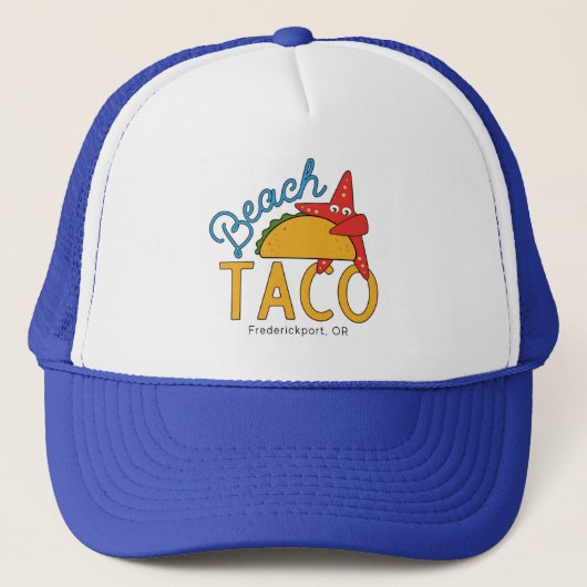 Strand Taco Trucker Hat Pet (Voorkant)