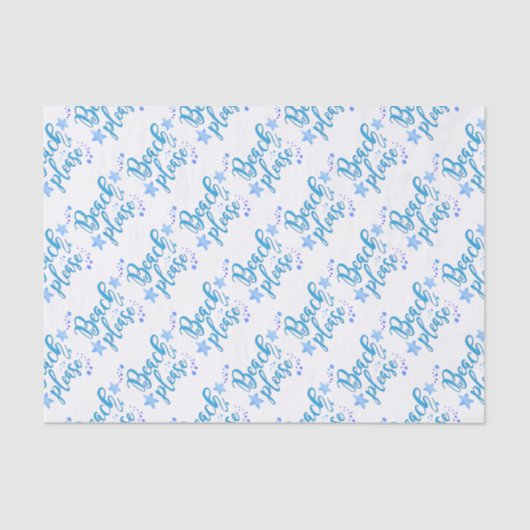 Strand tevreden tissuepapier (Voorkant)