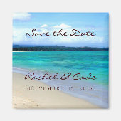 Strand Thema Bewaar de datum magneten (Voorkant)