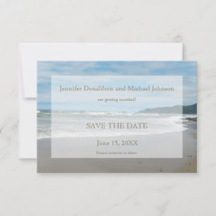 Strand Thema Bewaar de Datum Uitnodiging, Strand S Save The Date