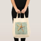 Strand thema bruiloft tote bag (Voorkant (product))