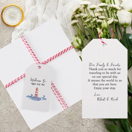 Strand Thema - Cape Code Custom Gift Labels Cadeaulabel