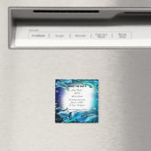 Strand Thema Dolfijn Bruiloft Save The Date Magnet Magneet (Insitu (Vaatwasser))
