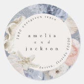 Strand thema envelop adres zegel (Voorkant)