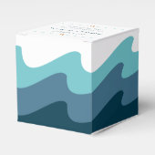 Strand thema Favor Dozen - Blue Wave Bedankdoosjes (Voorkant Zijde)