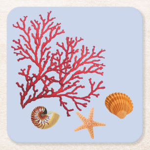 Strand thema feest onderzetters