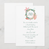 Strand Thema Huwelijk, Afstuderen, Nautisch feest Kaart (Voorkant / Achterkant)