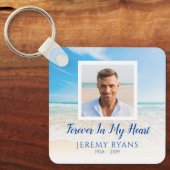 Strand Thema Memorial Keepsake Sleutelhanger (Voorkant)