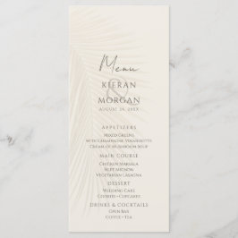 Strand thema Palm Leaves Menu