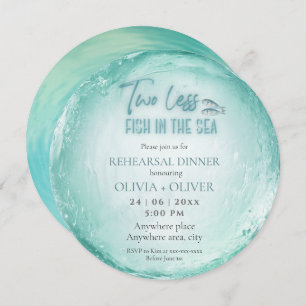 Strand thema repetitie diner kaart