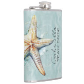 Strand thema team bruid heupfles (Rechts)