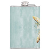 Strand thema team bruid heupfles (Achterkant)