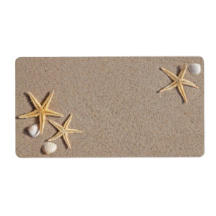 Strand thema Verzendlabels Etiket