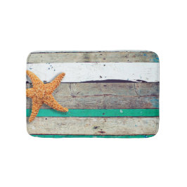 Strand thema zeesterren bruiloft rustiek badmat