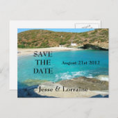 Strand Theme Wedding 2 - Save the Date Briefkaart (Voorkant / Achterkant)