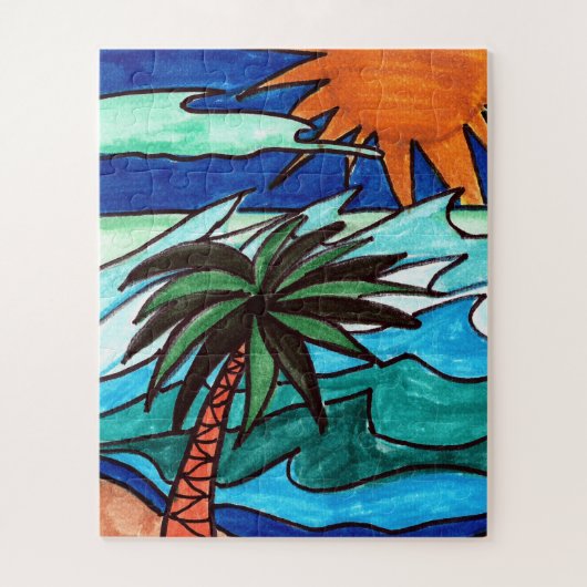 Strand Tijd Puzzel (Verticaal)