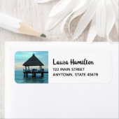 Strand Tiki Hut Etiket (Insitu)