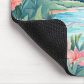 Strand Tropical Island Oerwoud Bergen Floral Muismat (Hoek)