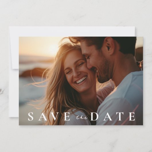 Strand Tropische Waterverf Save The Date (Voorkant)