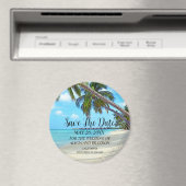 Strand Tropische Zand Bruiloften Moderne Golven Ma Magneet (Insitu (Vaatwasser))