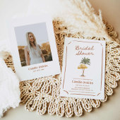 Strand Tropische zomer bruids douche uitnodiging