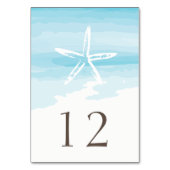 Strand Trouwtafel Kaart (Achterkant)