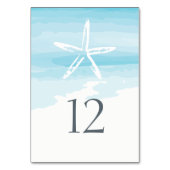 Strand Trouwtafel Kaart (Voorkant)