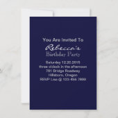 strand turquoise damask sailor nautical anchor kaart (Achterkant)