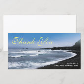 Strand Uitzicht Dank u fotokaart Bedankkaart (Voorkant / Achterkant)
