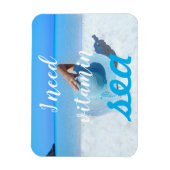 Strand Uitzicht // Ik heb vitamine Zee nodig Magneet (Verticaal)