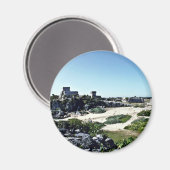 Strand Uitzicht van Maya Ruïnes, Tulum Magneet (Voorkant / Achterkant)