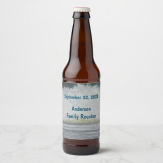Strand Vakantie Familie Reünie Ocean Summer Seasid Bier Etiket