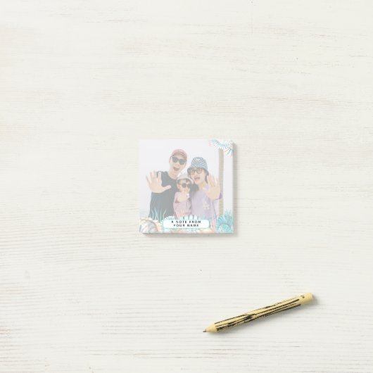 Strand Vakantie Herinneringen Familie Keepsake She Post-it® Notes (Op bureau)