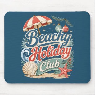 Strand Vakantieclub Retro Kerstmis aan de Kust Muismat