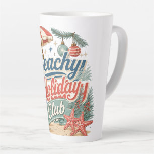 Strand Vakantieclub Retro Kust Kerstmis Latte Mok