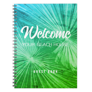 Strand vakantiewoning woning aangepaste gastenboek notitieboek