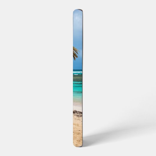 strand van Anse des Rochers Samsung Galaxy Hoesje (Linkerkant)