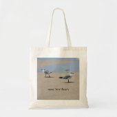 strand van Beachcombing Seagulls Tote Bag (Voorkant)