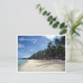 strand van boracay briefkaart (Staand voorkant)