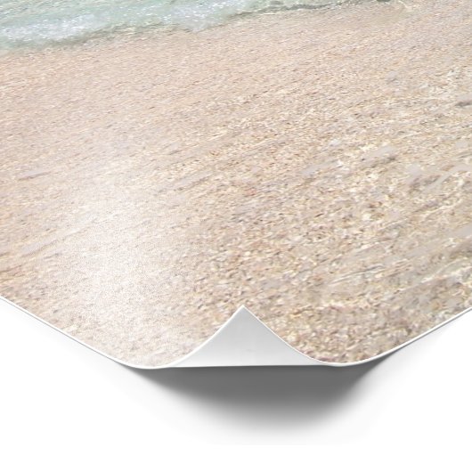 strand van Cala Mariolu, foto's op Sardinië Foto Afdruk (Hoek)