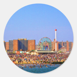 strand van Coney Island - NYC sticker