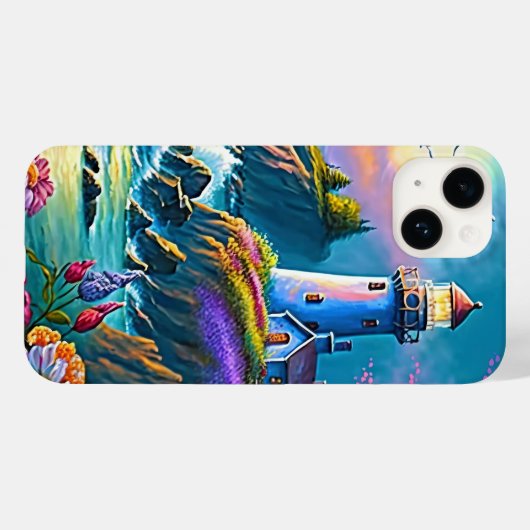 strand van coole vuurtoren Case-Mate iPhone case (Achterkant (horizontaal))