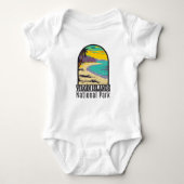 strand van de Maagdeneilanden National Park Trunk  Romper (Voorkant)