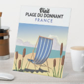 Strand van Donnant Frankrijk Reclamebord Met Voetstuk (Insitu)