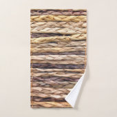 strand van een tropisch eiland, geweven wilgen bad handdoek (Handdoek)